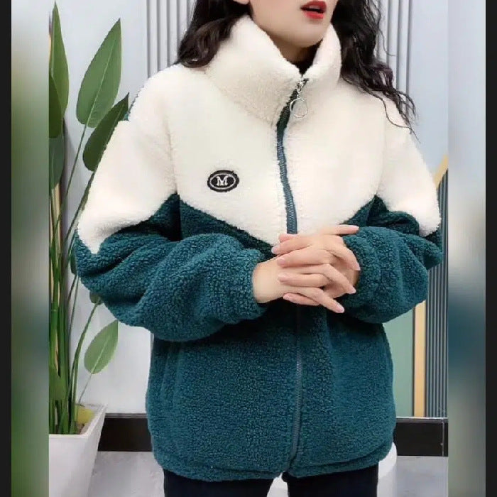 【M-4XL】Zimska flis jakna, pamučna jakna, deblja pamučna jakna od janjeće vune, topla jakna 3829709