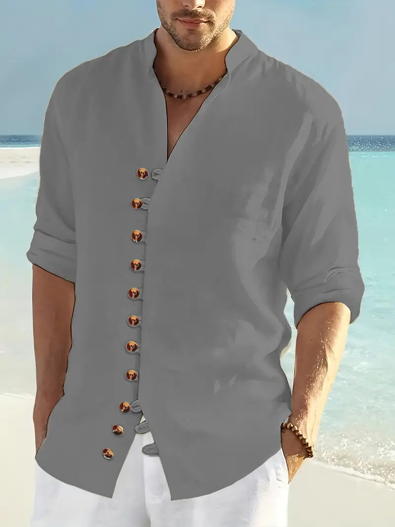 šš“šć50% popusta š„ććS-3XLćšš Ljetna muÅ”ka lanena i pamuÄna koÅ”ulja s dugim rukavima, ležerna i Å”irokog kroja u veÄim veliÄinama