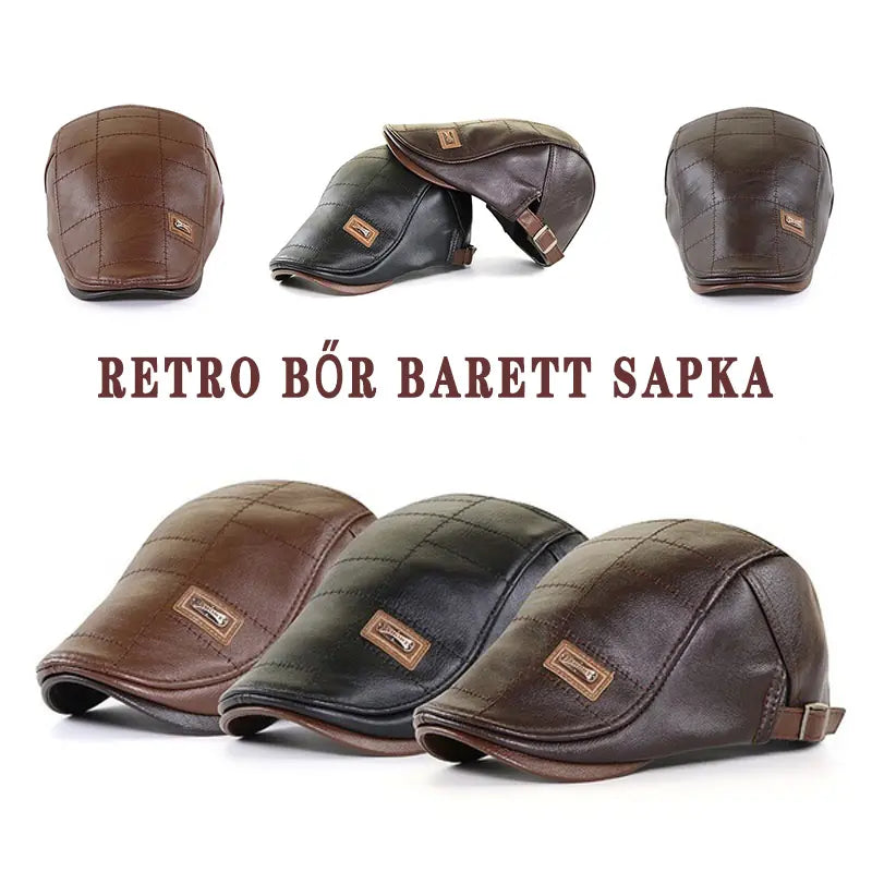 š§¢ć49% popustaćš„MuÅ”ka beretka od retro kože-3815597