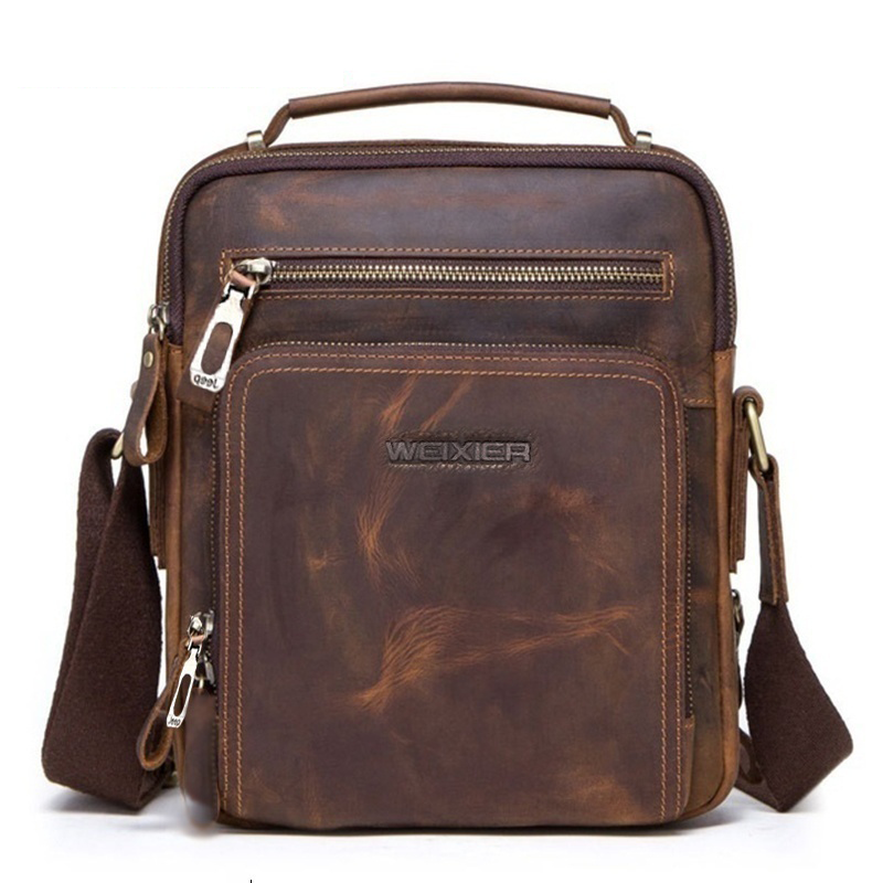 ššćNovi proizvodš„ććOgraniÄeno izdanjećMuÅ”ka modna poslovna ležerna torba na rame od prave kože za putovanje na posao i na posao