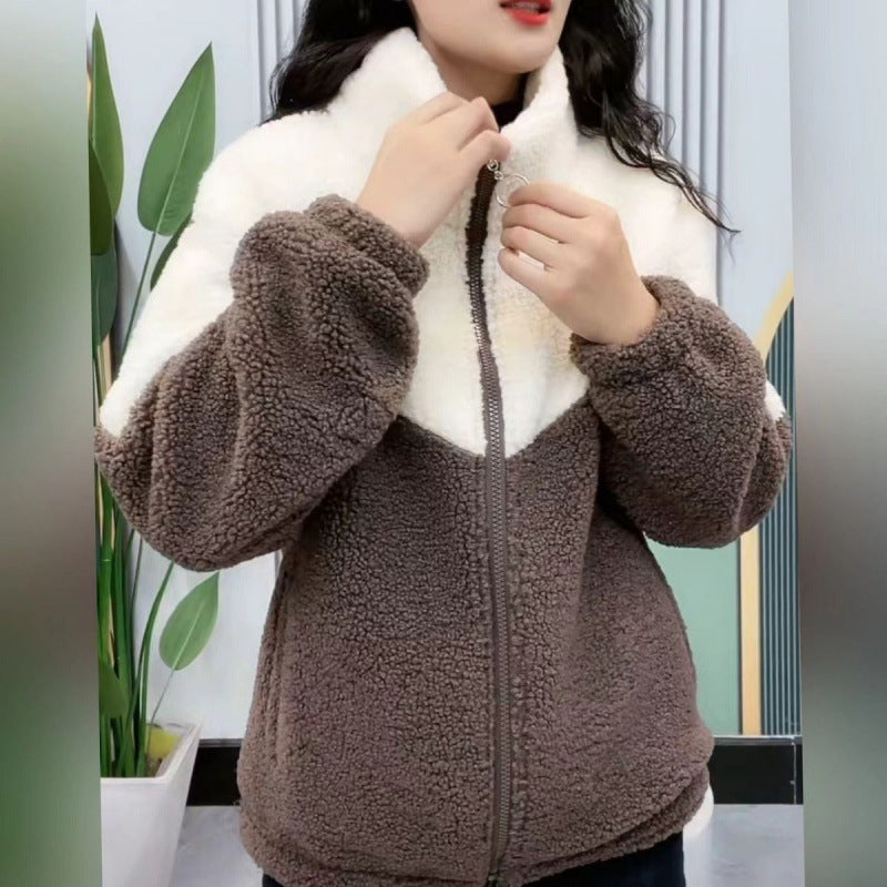 【M-4XL】Zimska flis jakna, pamučna jakna, deblja pamučna jakna od janjeće vune, topla jakna 3829709