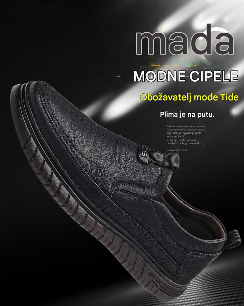 ❤️👟【Hot sale】❤️🌹【39-44】2025 nove muške ležerne kožne cipele poslovne kožne cipele, mekani i neklizajući potplati