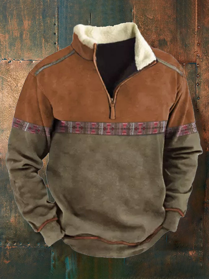 👕【Popust od 50%】【S-4XL】Jesen i zima 2025., moderan muški, topao pulover dugih rukava s 3D printom