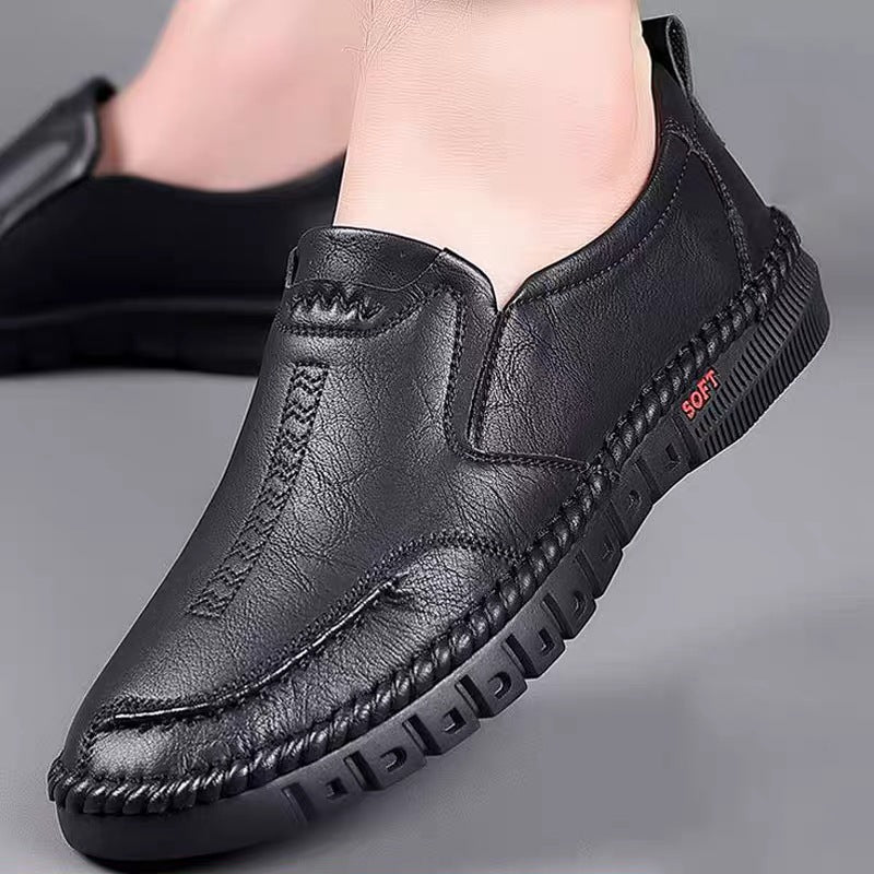 💖👞【Vremenski ograničena ponuda】🔥💥【39-44】2025 nove muške ležerne kožne cipele s mekim potplatom prozračne cipele od kravlje kože