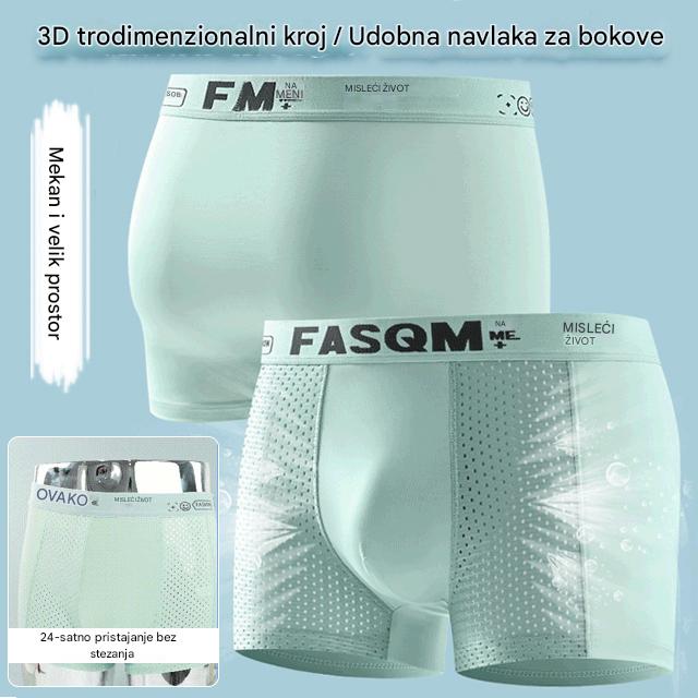 šš©²ćPaket od 6 komadaćš¹šćL-4XLć 2025 Summer Ice Silk muÅ”ke prozraÄne mrežaste bokserice--5A Antibakterijske--Uske i nesputane