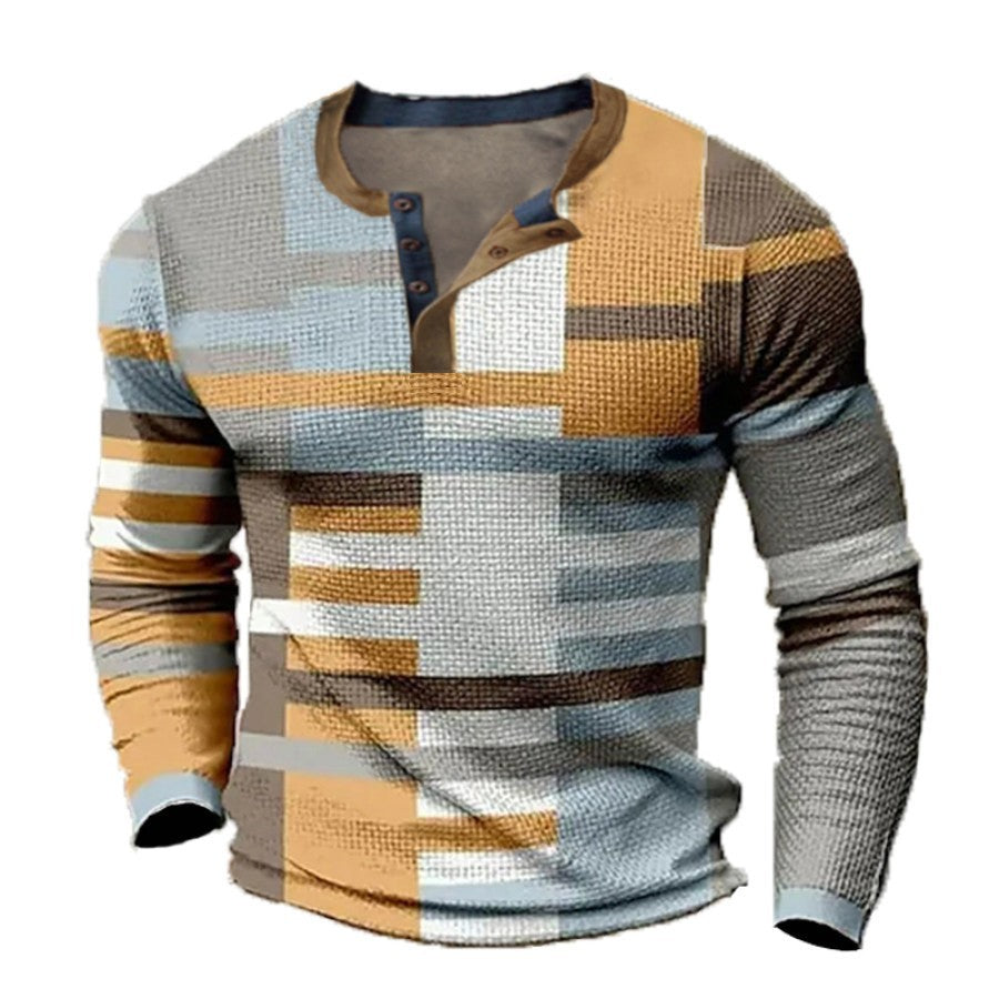 đŽđă50% popustađ„ăăS-4XLăđđ Nova kolekcija muĆĄke koĆĄulje s printom, dugi rukavi, opuĆĄteni Henry stil, dostupno u viĆĄe boja