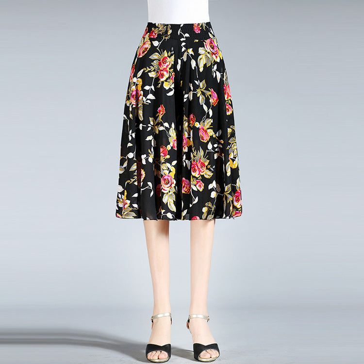 Nove ljetne hlače s elastičnim strukom za 2024. Cvjetne kilo hlače širokih nogavica visokog struka