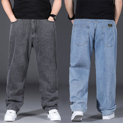 🤸‍♂️👖【50% popusta 🔥】【45–150 kg】🌌Novi model 2025: muške traperice velikih veličina, širokog kroja, rastezljive i udobne