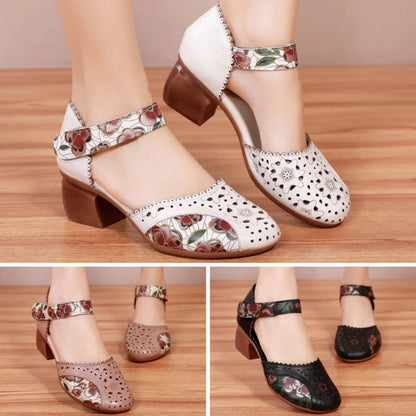 🥿✨【35-40】Ženske mekane kožne sandale na visoku petu novog stila ljeta 2025., moderne i udobne