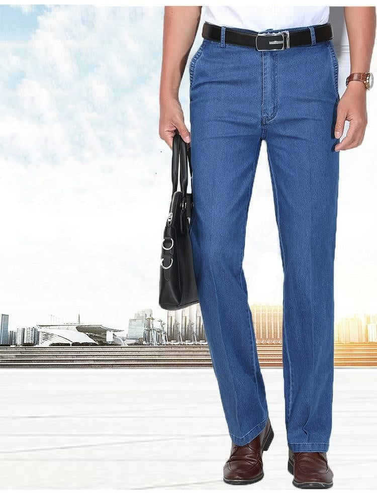 👖👖2025. Nove muške elastične traperice visokog struka veće veličine