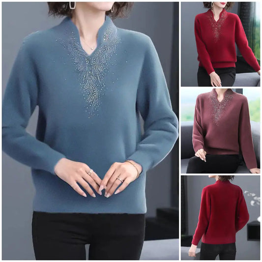🔥【Vremenski ograničena ponuda】【M-5XL】Ženski jesensko/zimski vuneni džemperi
