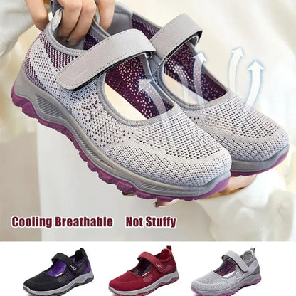 🤩【Kupite 1, dobijete 1 gratis】🤩【36-41】Udobne i prozračne neklizajuće cipele za srednje i starije osobe