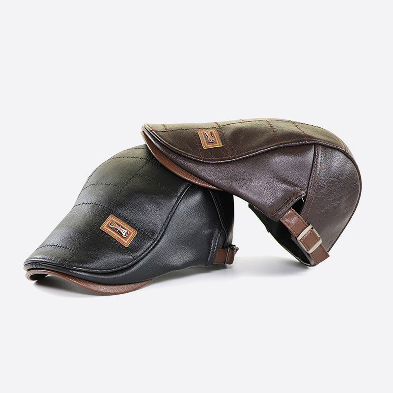 🧢【49% popusta】🔥Muška beretka od retro kože-3815597