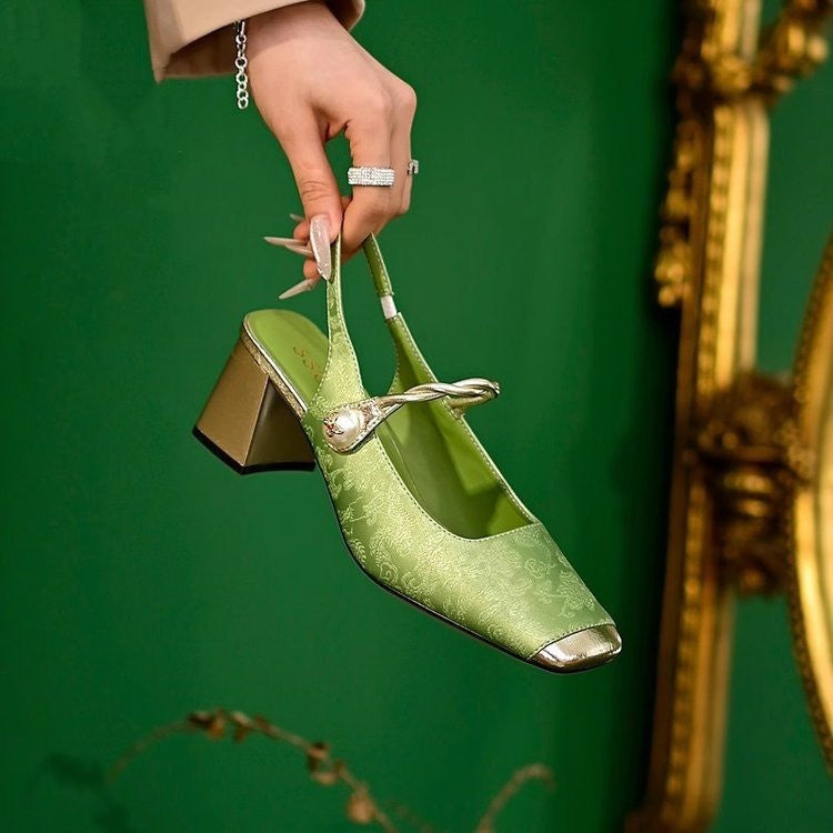 💕🌈【35-40】✨Ženske cipele Mary Jane, s retro uzorkom i izvezenim cvijećem, moderne, ljeto 2025.👡