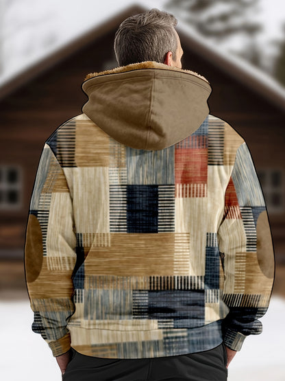 💖✨👔【S-4XL】Jesenski i zimski ležerni muškarci plus debeli baršunasti kaput i topla kapuljača od janjeće vune