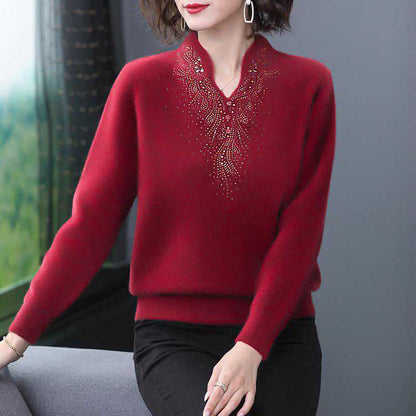 🔥【Vremenski ograničena ponuda】【M-5XL】Ženski jesensko/zimski vuneni džemperi