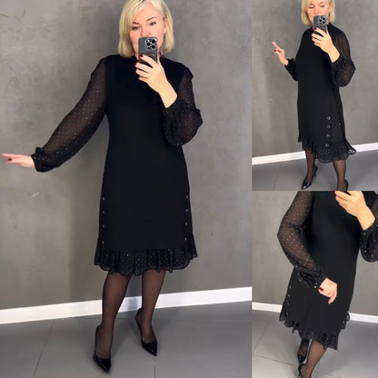 💖💖【S-5XL】🍁🍂Visokokvalitetna moderna haljina novog stila za jesen i zimu-3831724