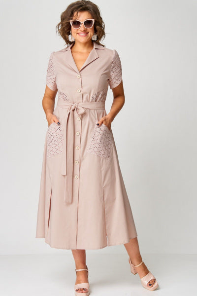 💞✨【Novo za ljeto🔥】【S-5XL】2025 Modna ležerna, visokokvalitetna pamučna, lanena košulja s ovratnikom i duga suknja