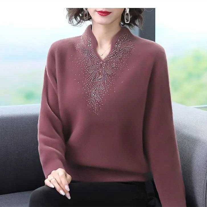 🔥【Vremenski ograničena ponuda】【M-5XL】Ženski jesensko/zimski vuneni džemperi