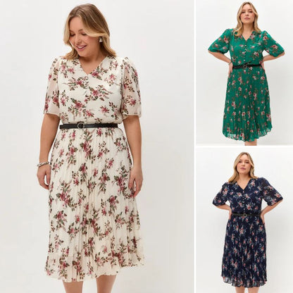 🌸💥【S-5XL】Nova ljetna, mekana šifonska elegantna haljina s printom - za svakodnevnu i svestranu upotrebu