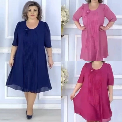 👗💖【S-5XL】Ljeto 2025 nova visokokvalitetna haljina od šifona, elegantnog temperamenta
