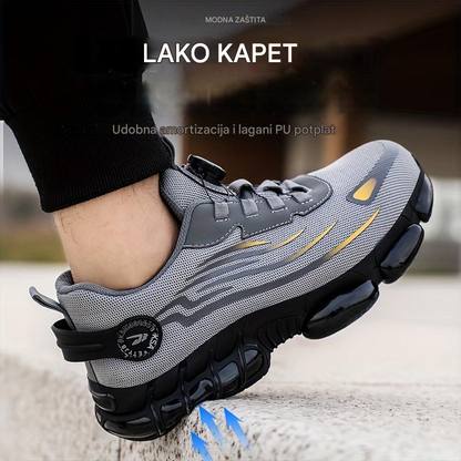 💥🥾【47% popusta 🔥】 Pogodne za svakodnevnu upotrebu, otporne na udarce i probijanje, sa čeličnim prstom, udobne sigurnosne cipele, protuklizne.
