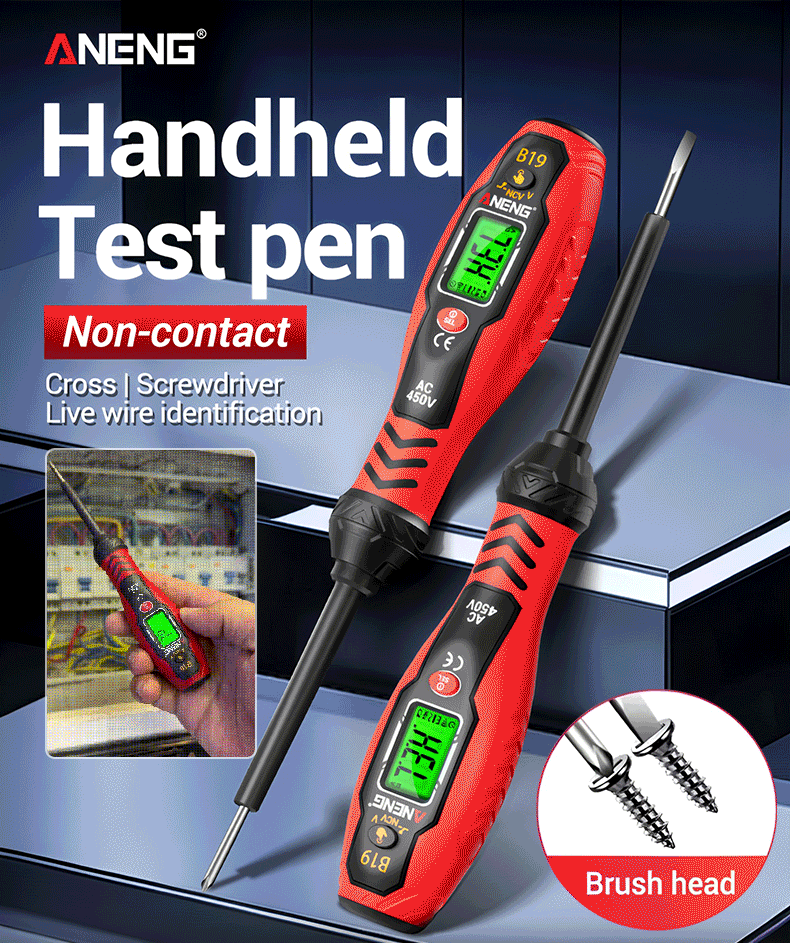 🔥[Kupite 1, dobijte 1] Visokoprecizna pametna mjerna olovka, višenamjenska indukcijska mjerna olovka s digitalnim zaslonom, detekcija strujnog kruga