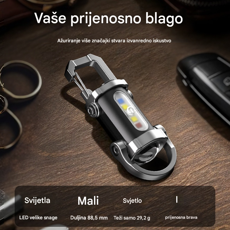 【Kupi 2 i dobiješ 2 besplatno】🔥Velika ponuda🔥Mini svjetiljka za ključeve, super svijetla i vodootporna s izlazom od 1200 lm