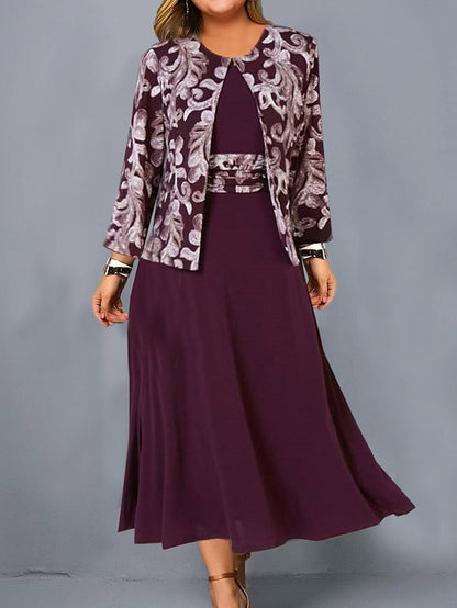 🌹😍💖【S-3XL】【Suknja + Jakna】Nova haljina bez rukava s printom iz 2025., ležerna odjeća