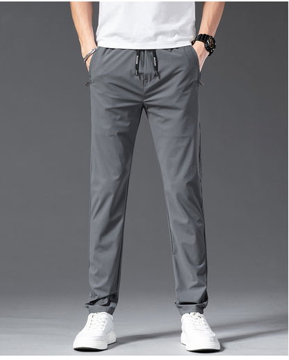 💥【50% POPUSTA】Muške super elastične i prozračne ležerne hlače od ledene svile