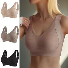 🏆【4 paketa】【40-95 kg】Ženski bešavni grudnjak bez žica❤️Tencel pamuk je prirodan, antibakterijski i udoban