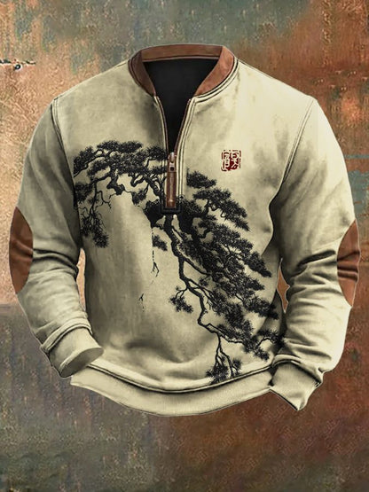 【S-5XL】Potpuno nova jesensko-zimska kolekcija 2025 – muška kvalitetna trenirka s patentnim zatvaračem s printom, europsko-američki stil