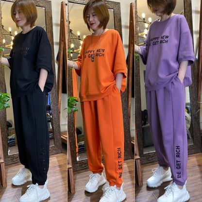 🌹🔥【M-4XL】【Majice + hlače】Novi ženski sportsko-ležerni set odjeće 2025