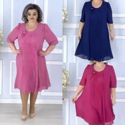 👗💖【S-5XL】Ljeto 2025 nova visokokvalitetna haljina od šifona, elegantnog temperamenta