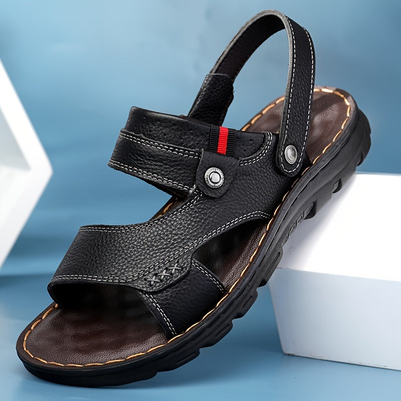 🌴👞【50% popusta 🔥】【38–44】Ljetne muške sandale od prave kože s dvostrukom namjenom