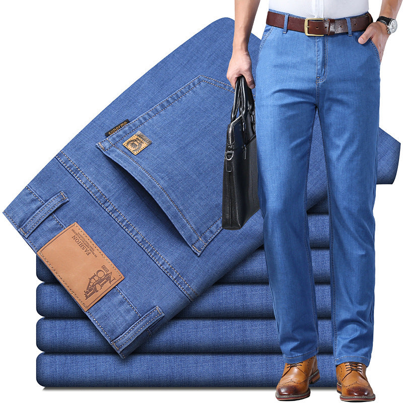 👖👖【60-110KG】 Svestrane, ležerne, jednostavne muške traperice veće veličine-3932446
