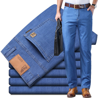 👖👖【60-110KG】 Svestrane, ležerne, jednostavne muške traperice veće veličine-3932446