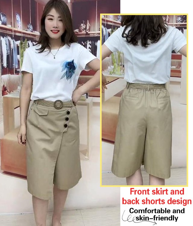 💕Ljetna suknja visokog struka 2024. rastezljive hlače3658385