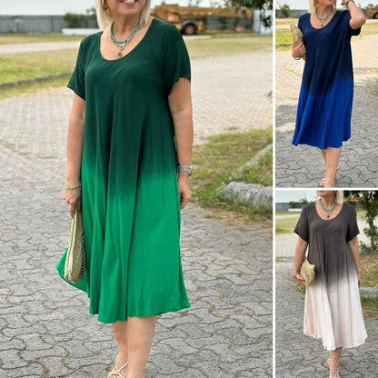 🍃🌹【S-5XL】2025 nova modna gradijent duga suknja, spoj u dvije boje za druženje, svestrana i udobna 💖