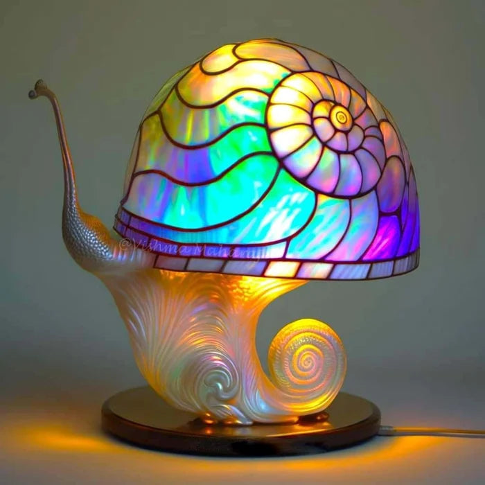 🔥Zadnji dan popusta -75% 🍄Stolna lampa od vitraja Gljiva iz serije Plant🎉-3933776