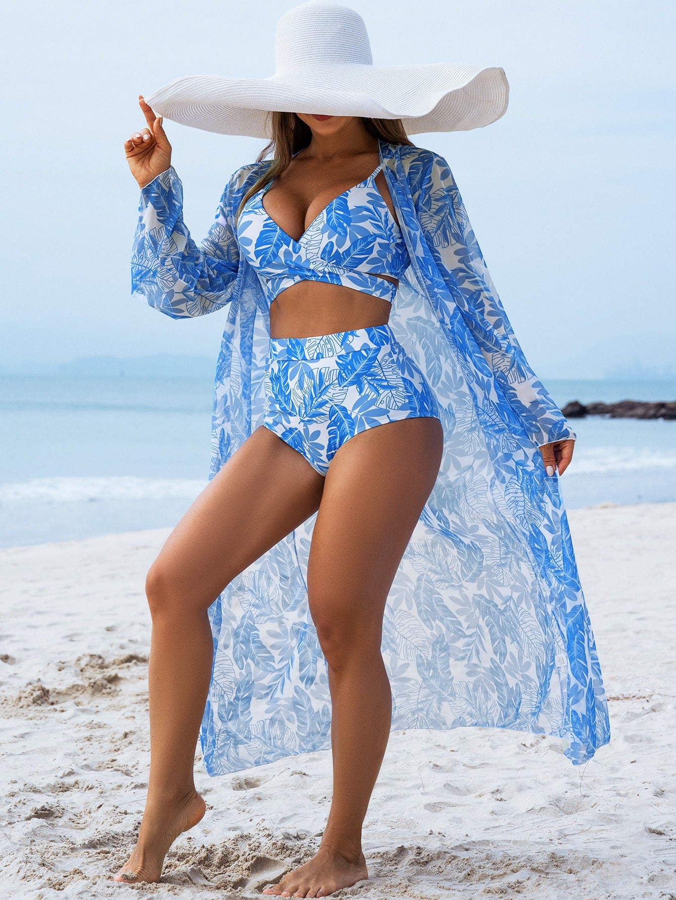 🩱🏖️【40-50 kg】Seksi i moderan kupaći kostim od tri dijela