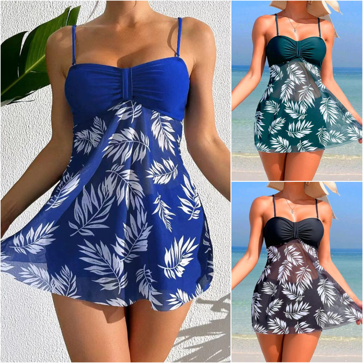 👙【Promocija novog proizvoda】2025 novi komplet kupaćih kostima s printom mreže, seksi i udoban