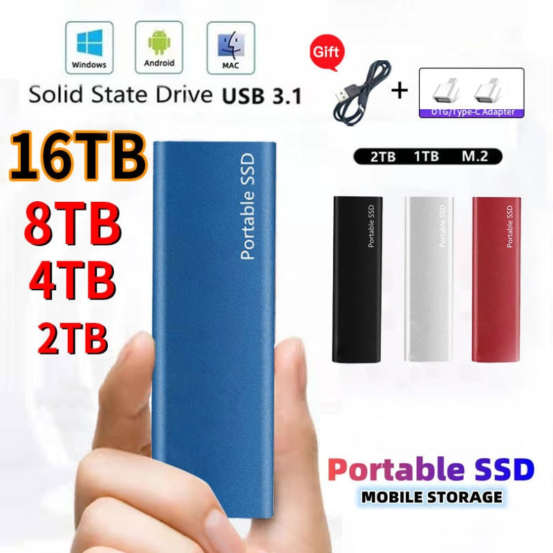 【16TB】Mobilni SSD tvrdi disk, veliki kapacitet-3895320