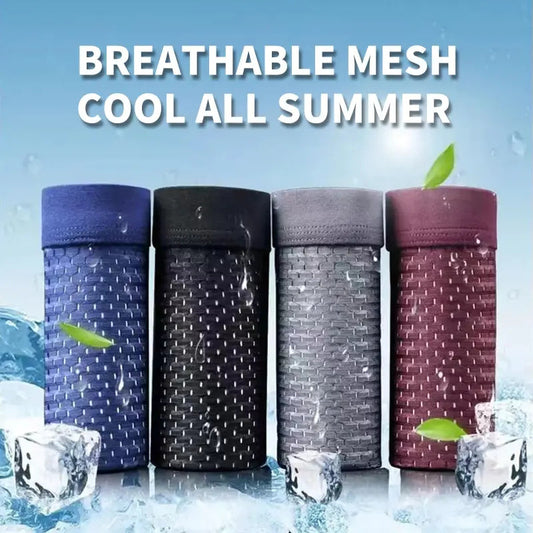 🔥(49% popusta zadnji dan)🔥Nove 2025., antibakterijske, U konveksne mrežaste modalne muške bokserice za veće veličine