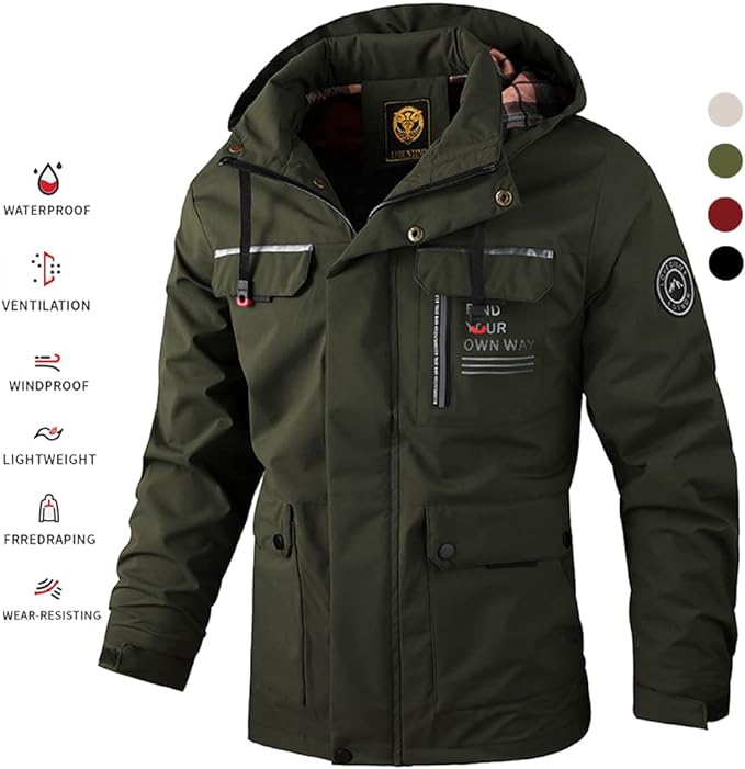 🔥 Ograničena ponuda 42% popusta【M-4XL】2024. nova jesen/zima kolekcija muške jakne, toplinska, vjetrootporna i vodootporna.-3818632