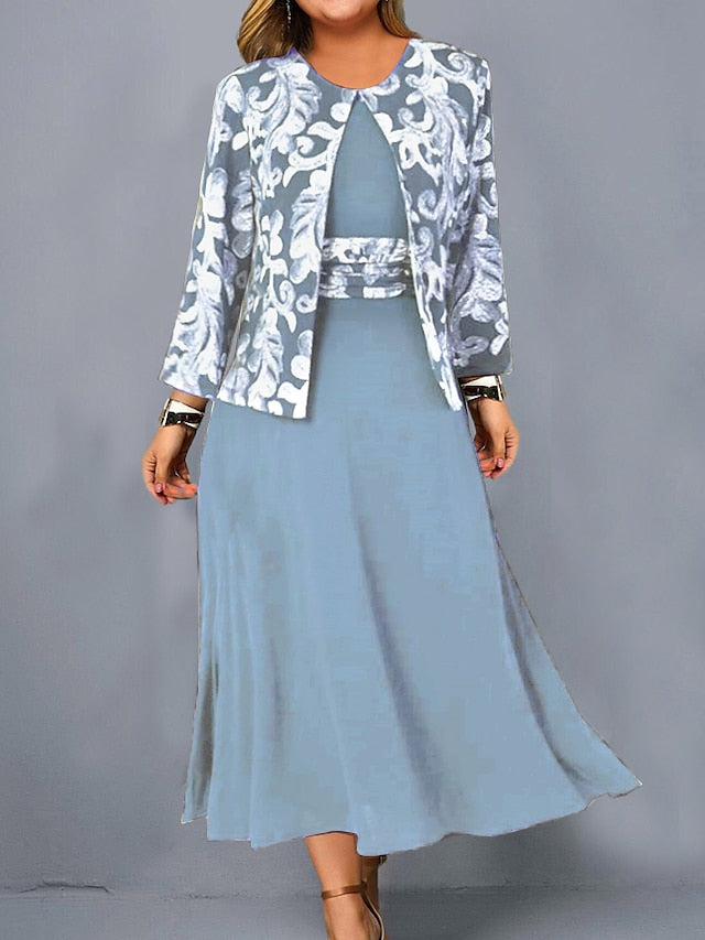 🌹😍💖【S-3XL】【Suknja + Jakna】Nova haljina bez rukava s printom iz 2025., ležerna odjeća