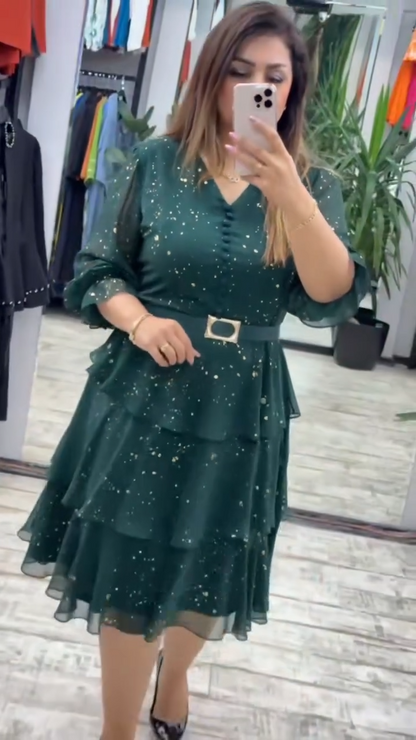 👗💖【S-5XL】Šifonska haljina za veće veličine | Udobne i prozračne, vrlo pogodne za ljeto