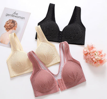 🎉45% popusta🎉[3 paketa] Grudnjak s prednjim gumbima, bešavni push-up grudnjak-3838288