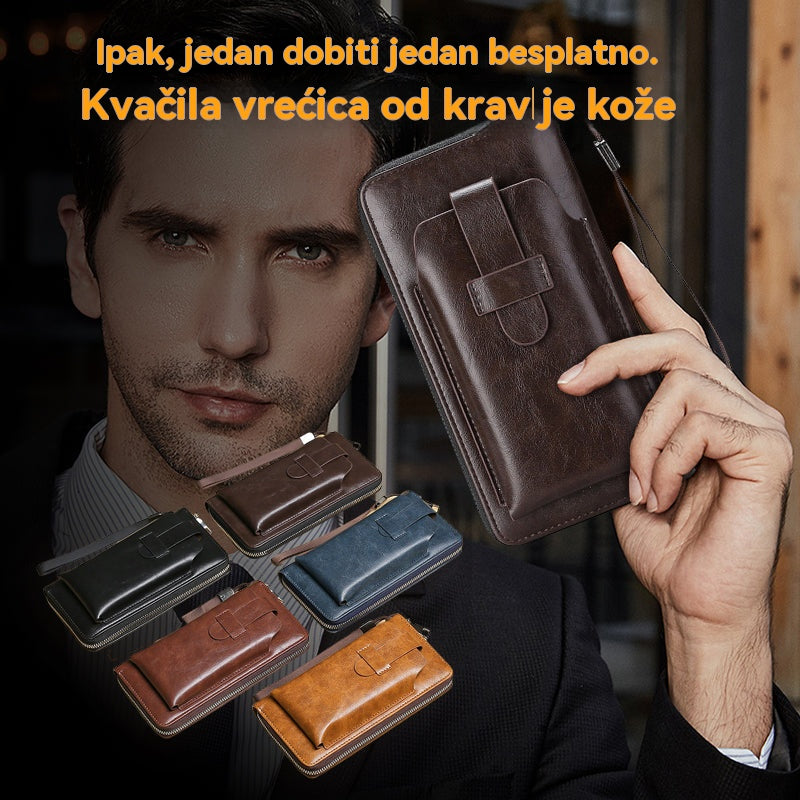 💼【50% OFF】Novi ručno izrađeni višenamjenski muški novčanik od prave kože
