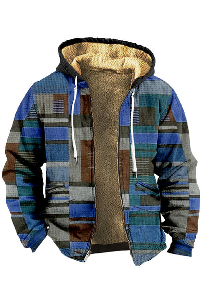 💖✨👔【S-4XL】Jesenski i zimski ležerni muškarci plus debeli baršunasti kaput i topla kapuljača od janjeće vune